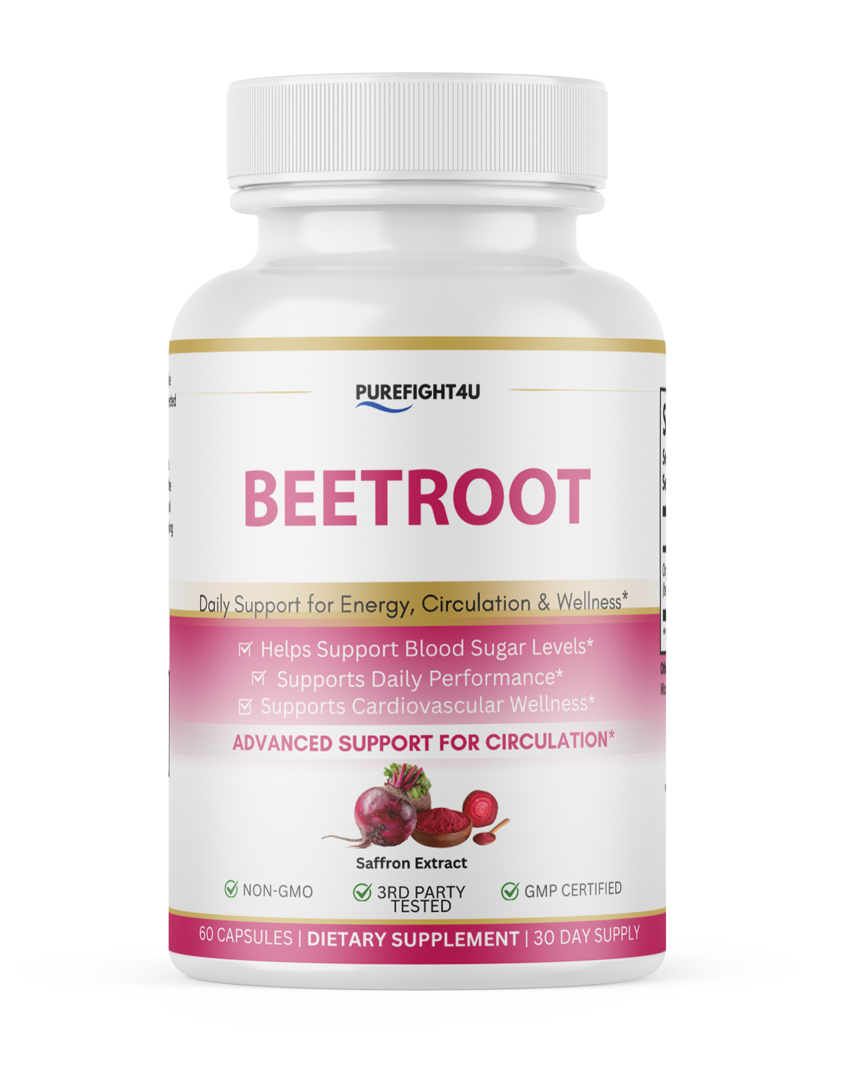 Beetroot, Circulation & Energy Wellness Support - 60 Capsules