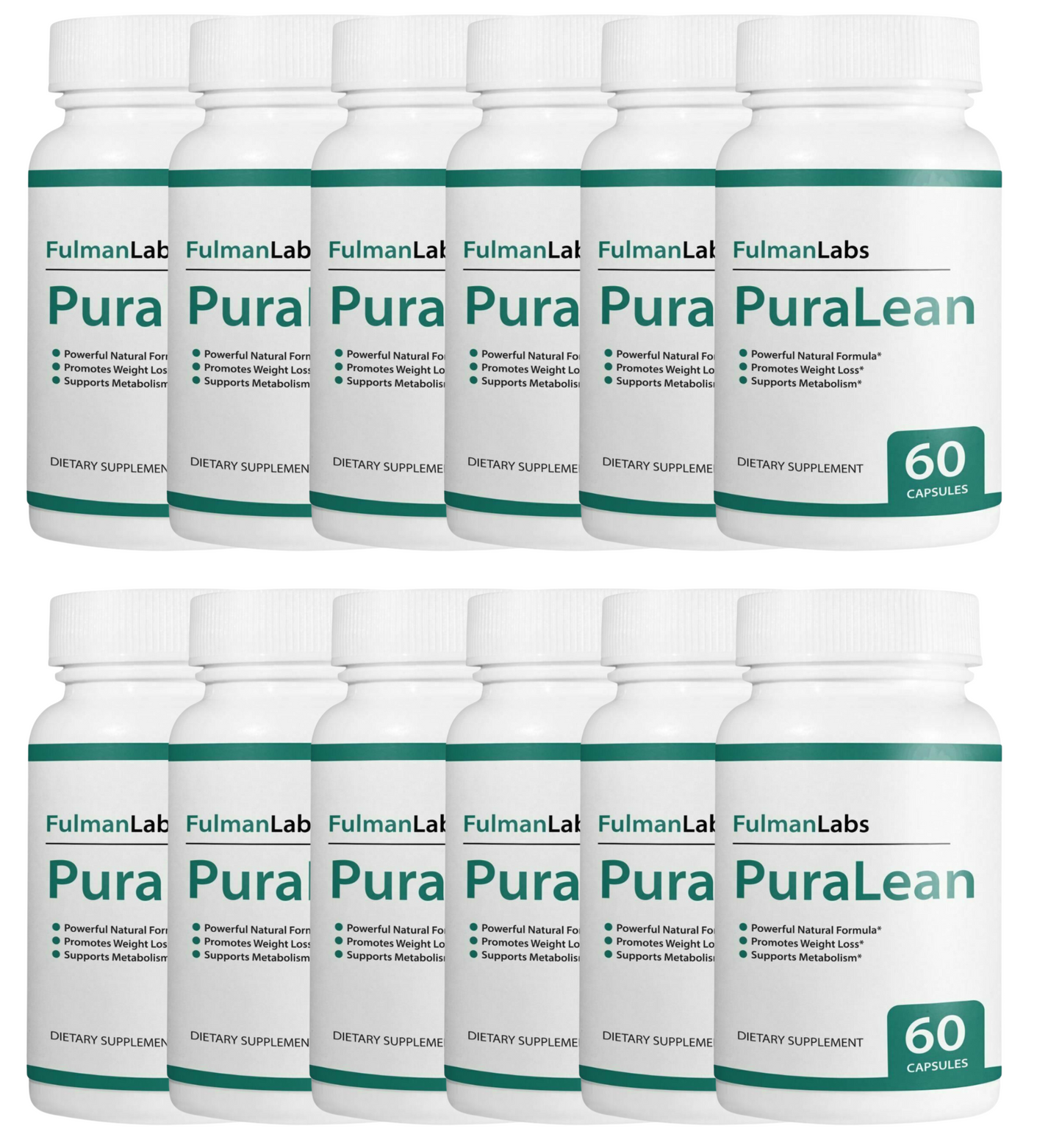 Official PuraLean Pills, Advanced Formula 12 Bottles 720 Capsules