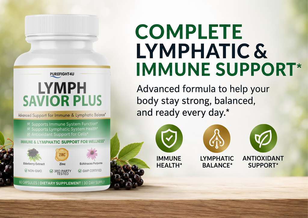 Lymph Savior Plus Immune & Lymphatic Support Supplement - 60 Capsules
