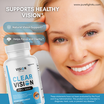 Clear Vision ProMax Eye & Vision Health Natural Formula Supplement - 60 Capsules