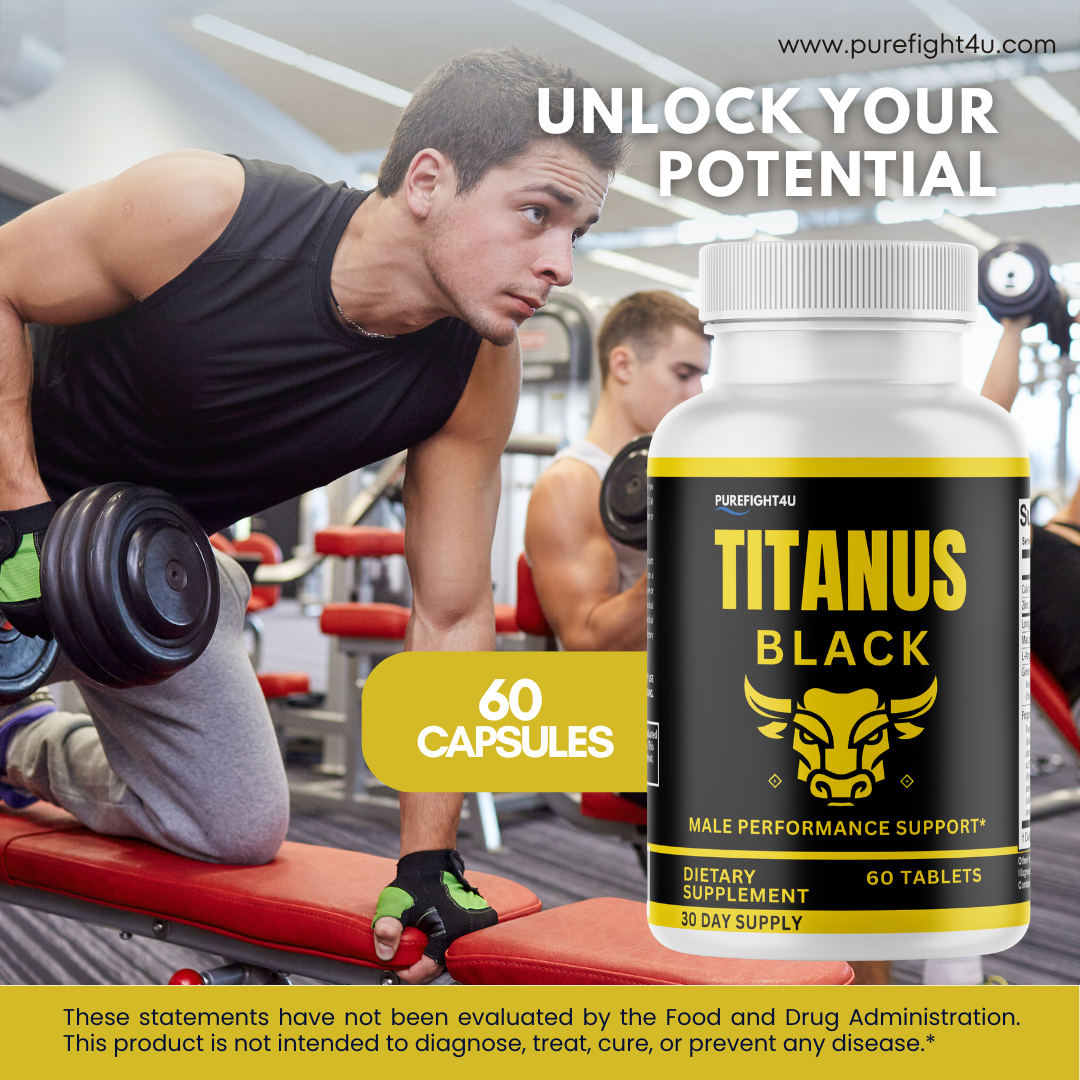 Titanus Black Advancement Natural Supplement for Peak Performance - 60 Tablets