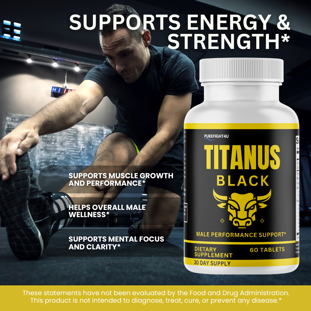 Titanus Black Advancement Natural Supplement for Peak Performance - 60 Tablets