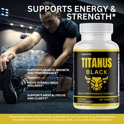 Titanus Black Advancement Natural Supplement for Peak Performance - 60 Tablets
