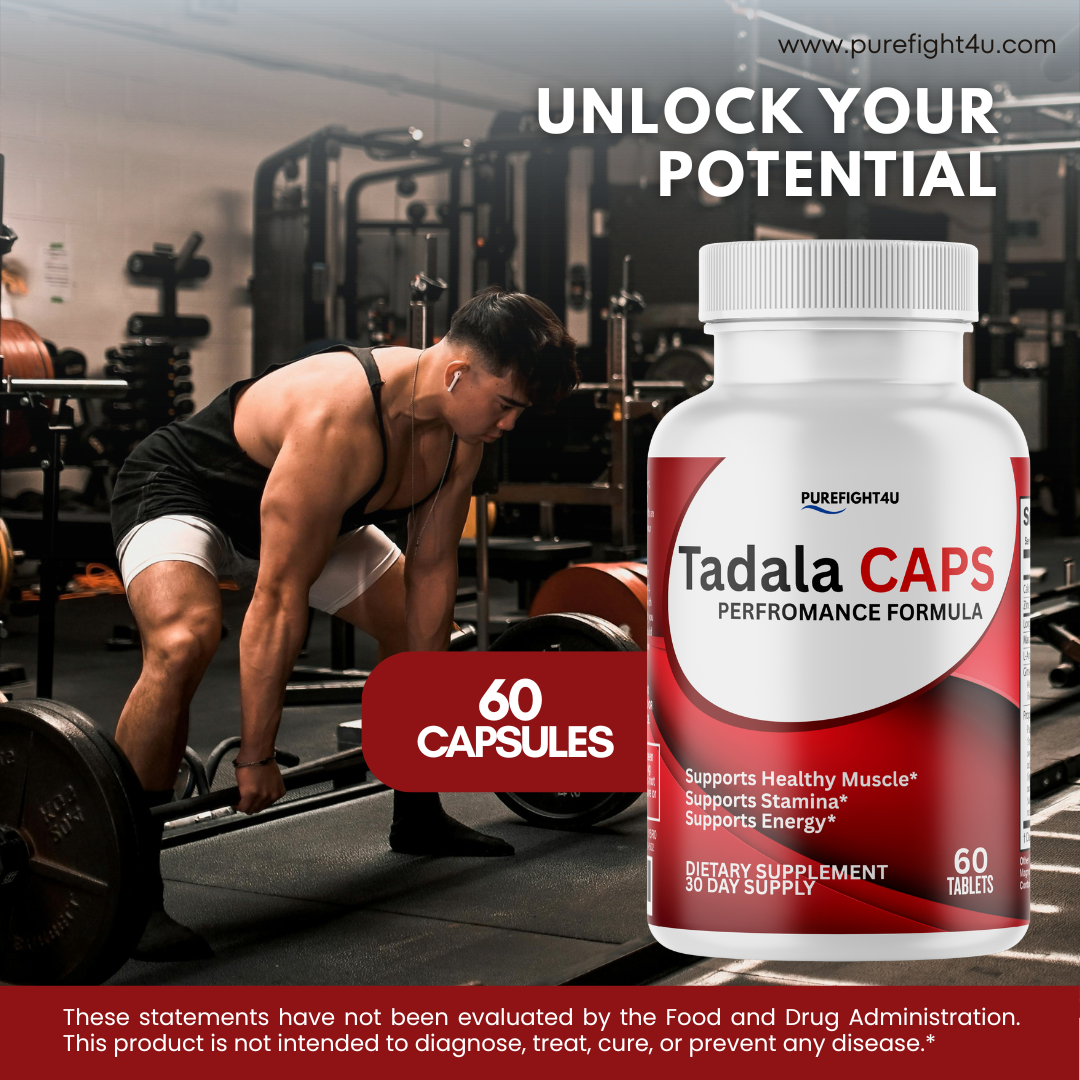 Tadala Caps Male Performance Formula Maximum Strength Supplement- 60 Tablets