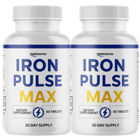 Iron Plus Max Performance Supplement for Energy and Confidence | 2 Bottles 120 Tablets