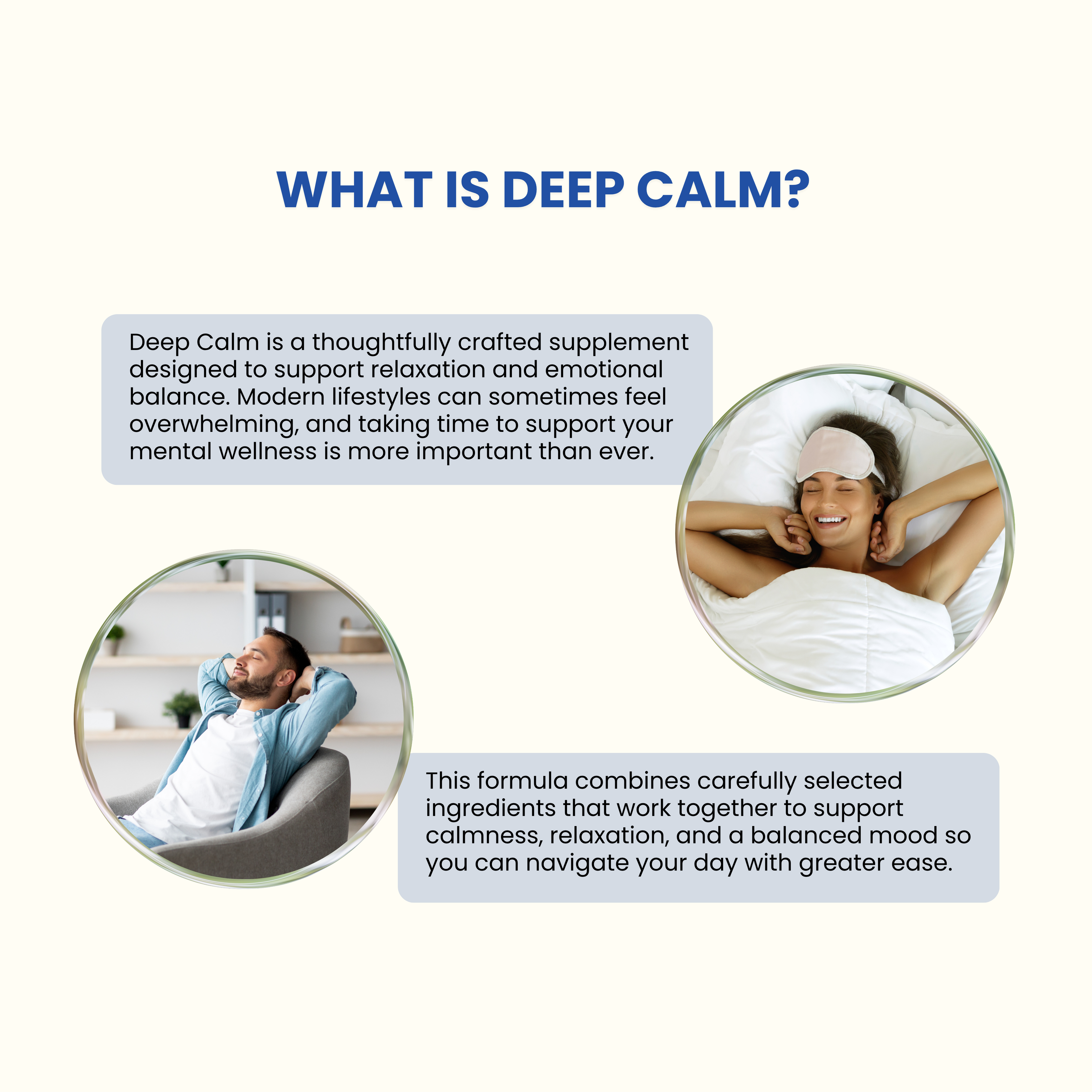 Deep Calm Supports Natural Sleep and Relaxation Supplement - 60 Capsules