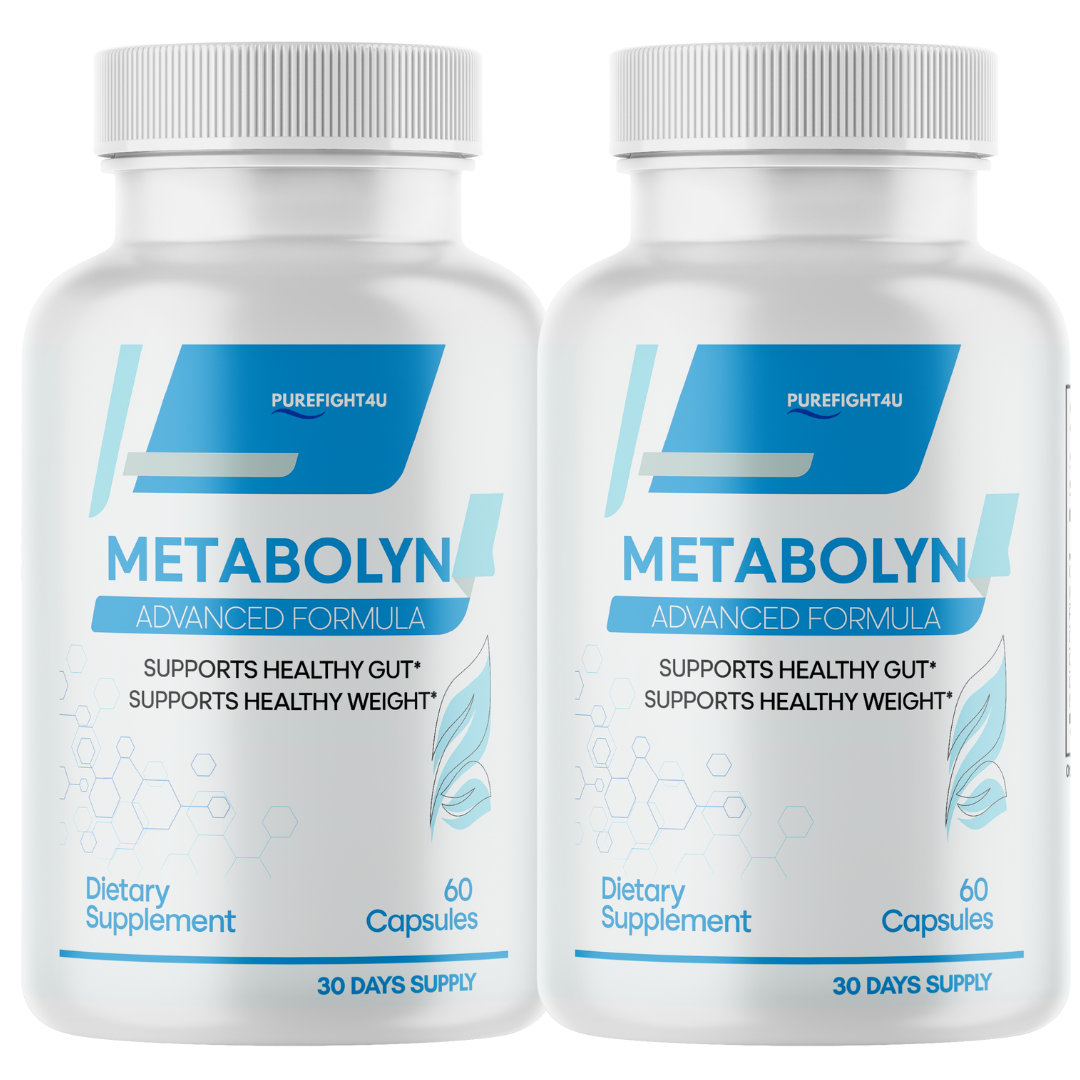 Metabolyn Supplement Weight Loss Support Formula - 60 Capsules - 2 Bottles