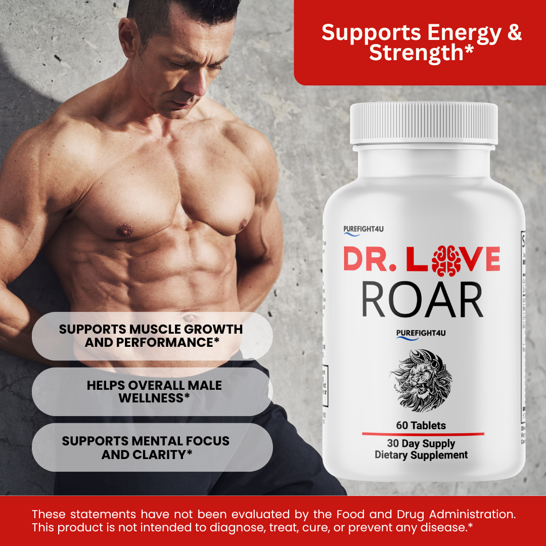 Dr. Love Roar Supports Energy and Vitality Male Health Supplement | 60 Tablets