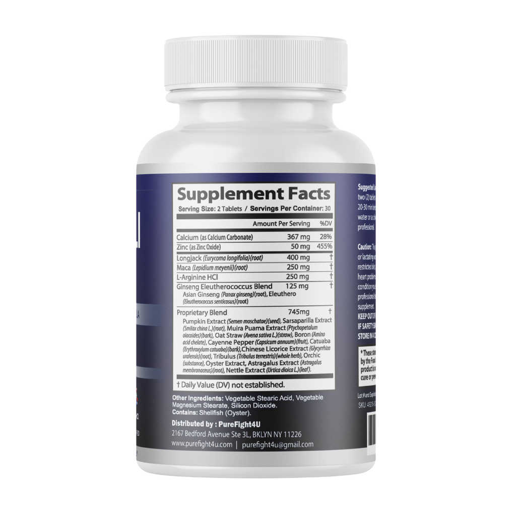 Tongkat Ali +Maca Advanced Male Performance Supplement to Boost Stamina - 60 Tablets