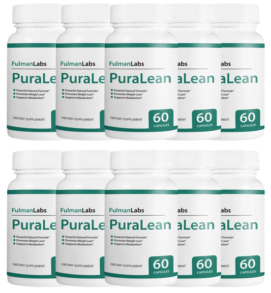 Official PuraLean Pills, Advanced Formula 10 Bottles 600 Capsules
