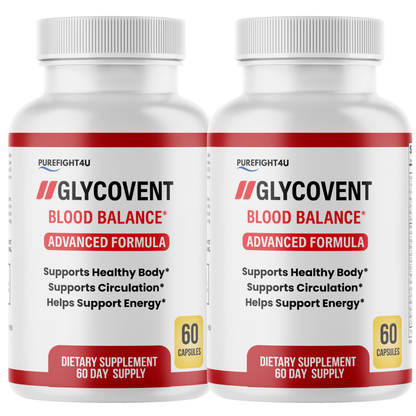 GlycoVent Blood Sugar Support Supplement 2 Bottles 120 Capsules