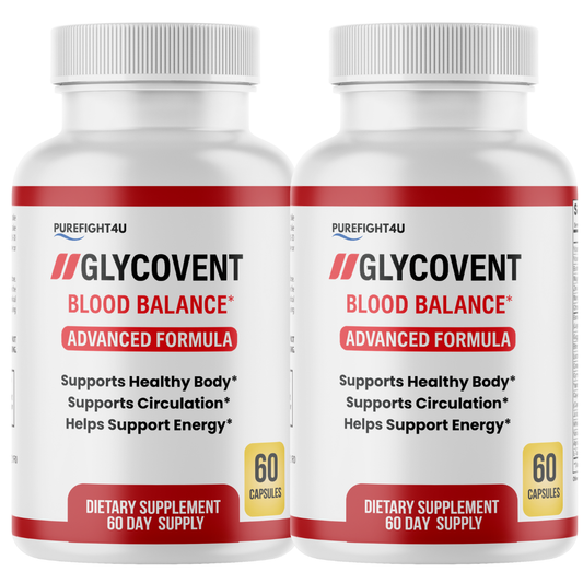 GlycoVent Blood Sugar Support Supplement 2 Bottles 120 Capsules