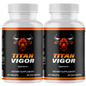 Titan Vigor for Men, Male Energy & Vitality Pills Supplement - 2 Bottles | 120 Tablets
