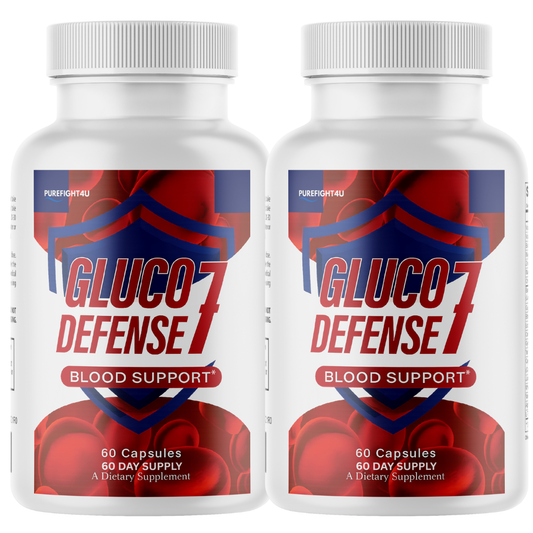 Gluco Defense 7 Natural Blend Glycogen Supplement - 2 Bottles 120 Capsules