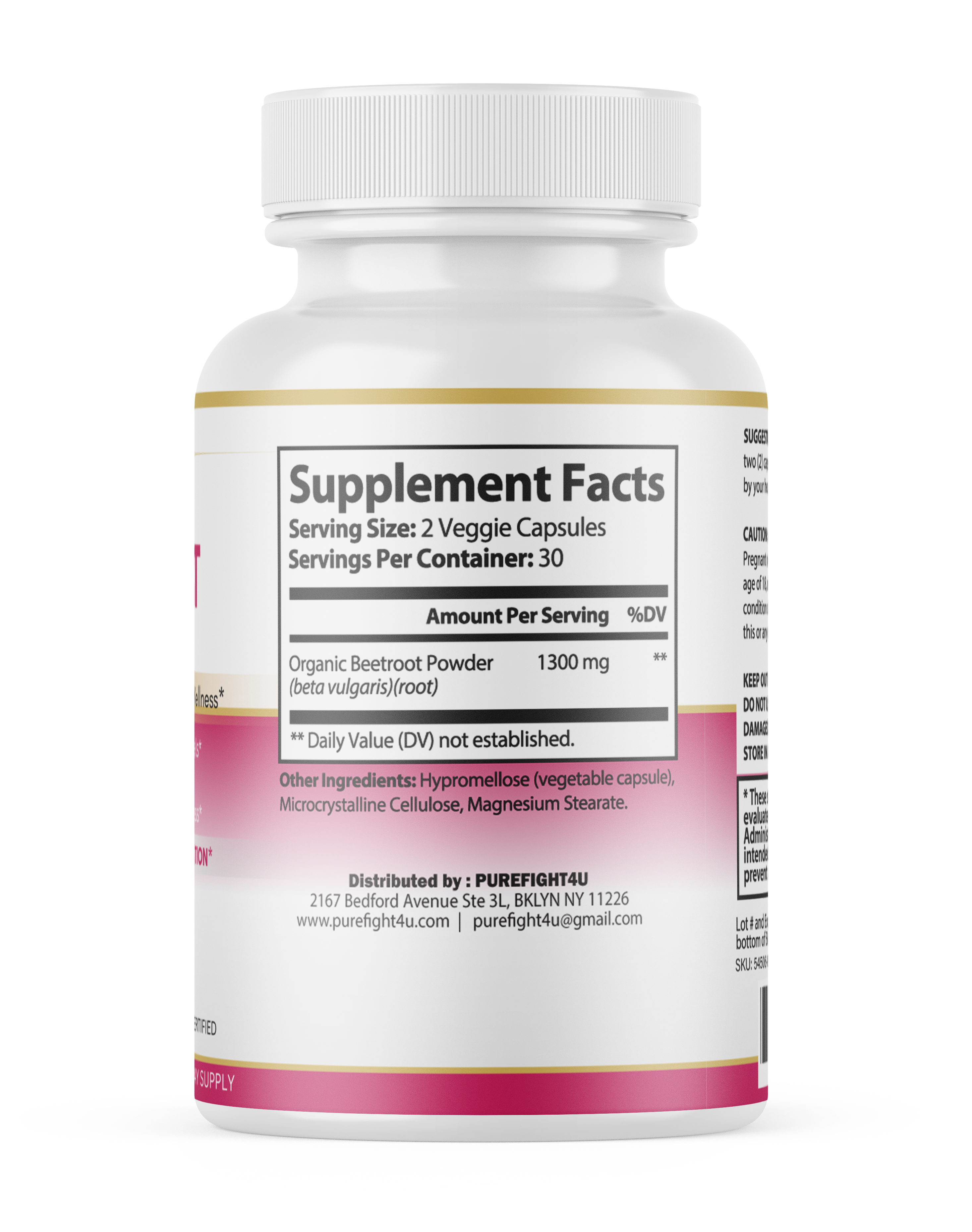 Beetroot, Circulation & Energy Wellness Support - 60 Capsules