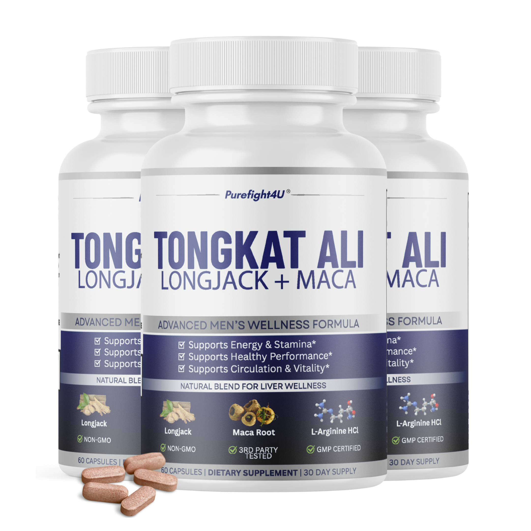 Tongkat Ali Longjack +Maca Advanced Male Performance Supplement to Boost Stamina - 60 Capsules