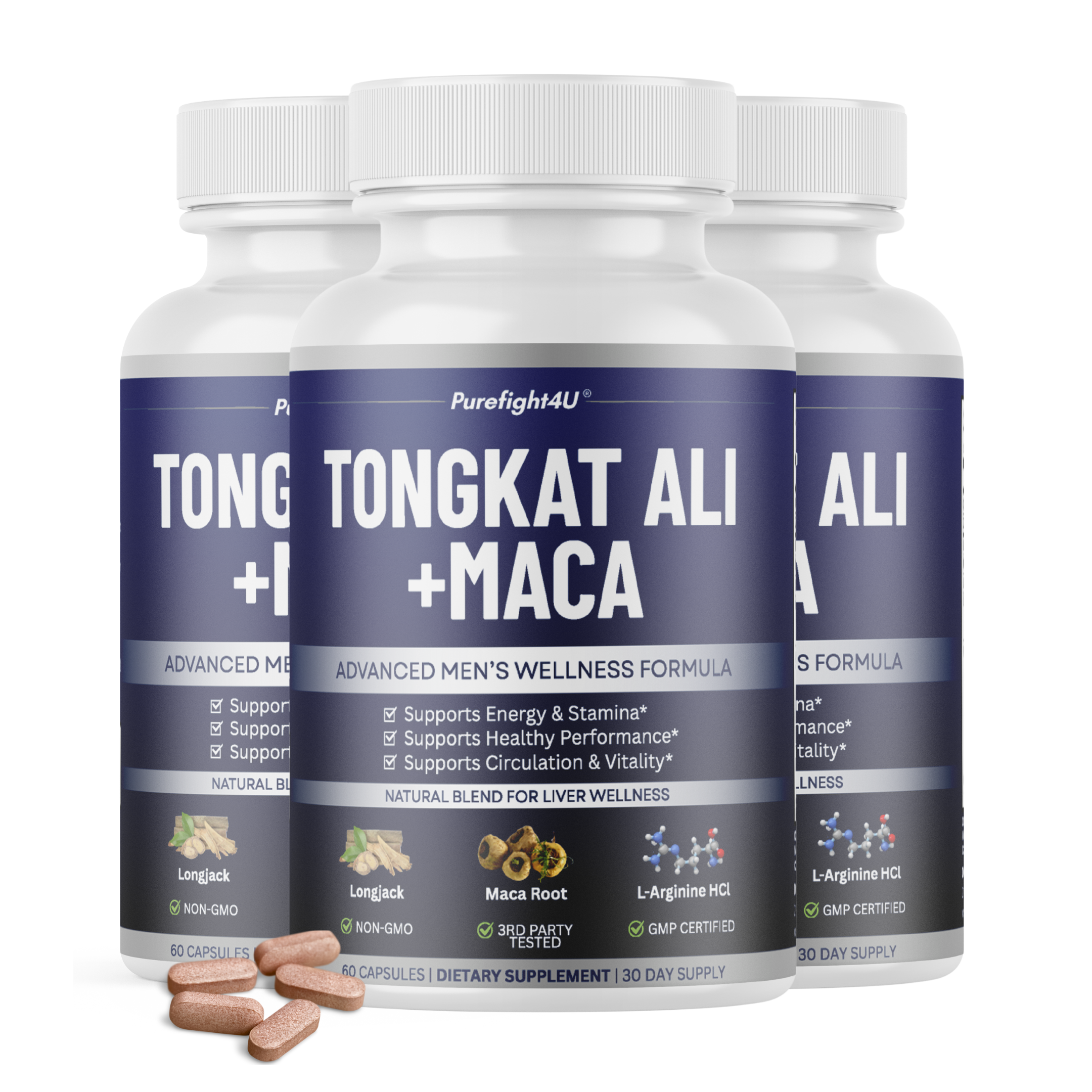 Tongkat Ali +Maca Advanced Male Performance Supplement to Boost Stamina - 60 Tablets