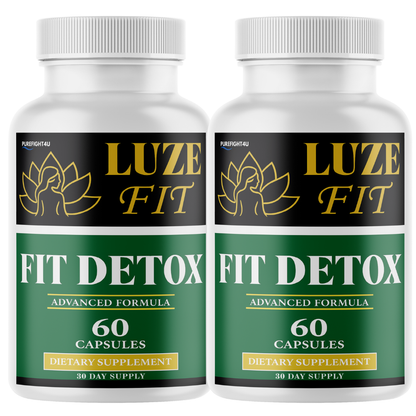 Luze Fit Detox Formula for Weight Loss Supplement | 2 Bottles 120 Capsules