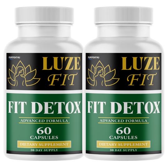 Luze Fit Detox Formula for Weight Loss Supplement | 2 Bottles 120 Capsules