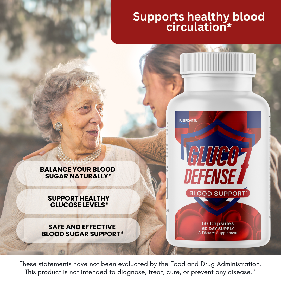 Gluco Defense 7 Natural Blend Glycogen Supplement - 1 Bottles ,60 Capsules
