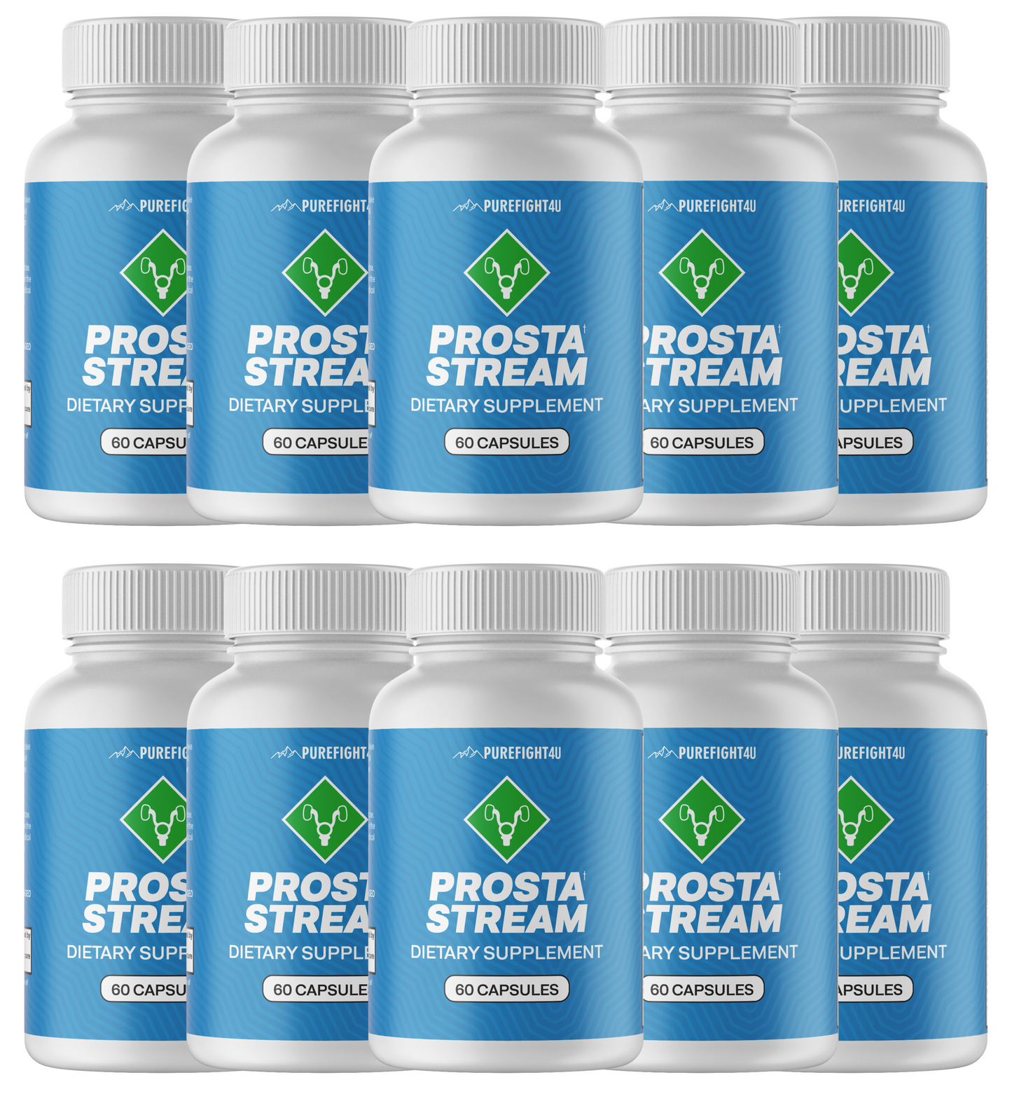 Prosta Stream Dietary Supplement 10 Bottles 600 Capsules