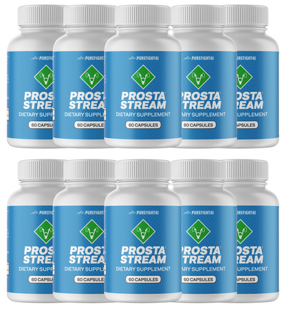 Prosta Stream Dietary Supplement 10 Bottles 600 Capsules