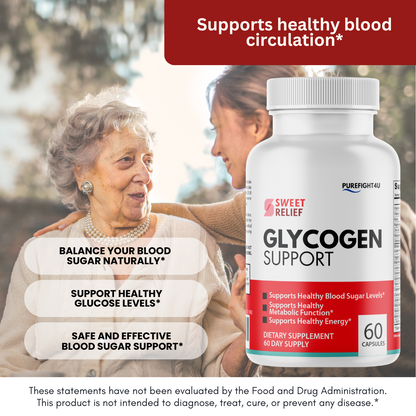 Sweet Relief Capsules Glycogen Support Dietary Supplement - 60 Capsules