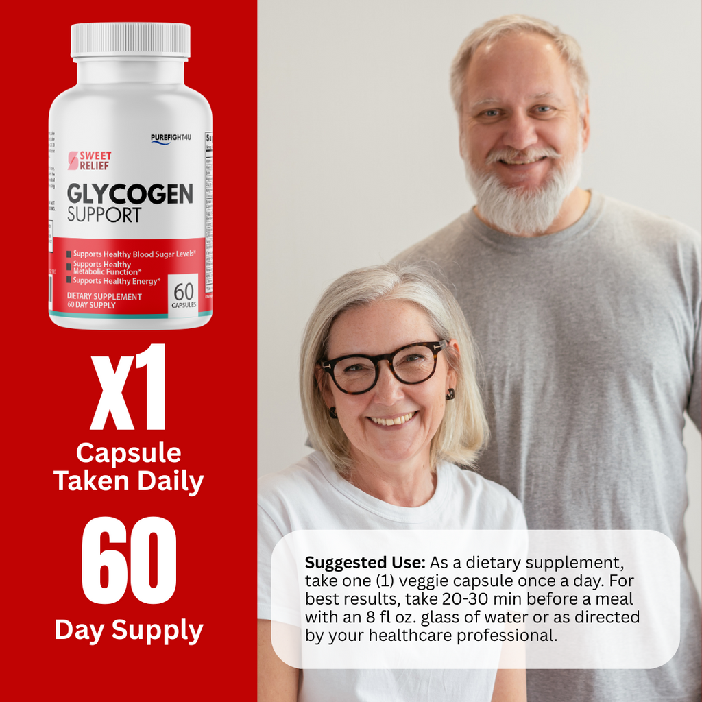 Sweet Relief Capsules Glycogen Support Dietary Supplement - 60 Capsules