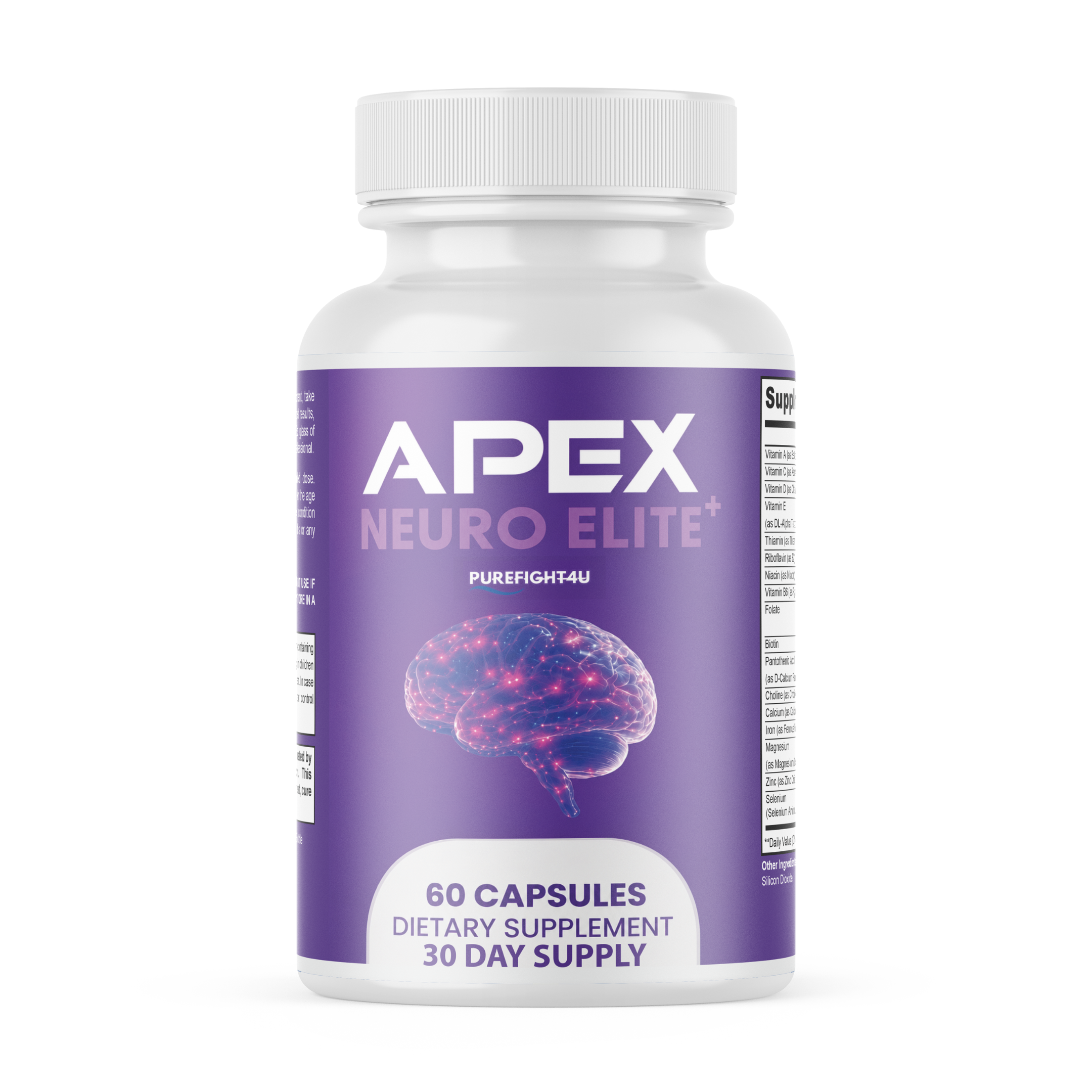 Apex Neuro Elite Focus & Clarity Support Supplement  | 60 Capsules