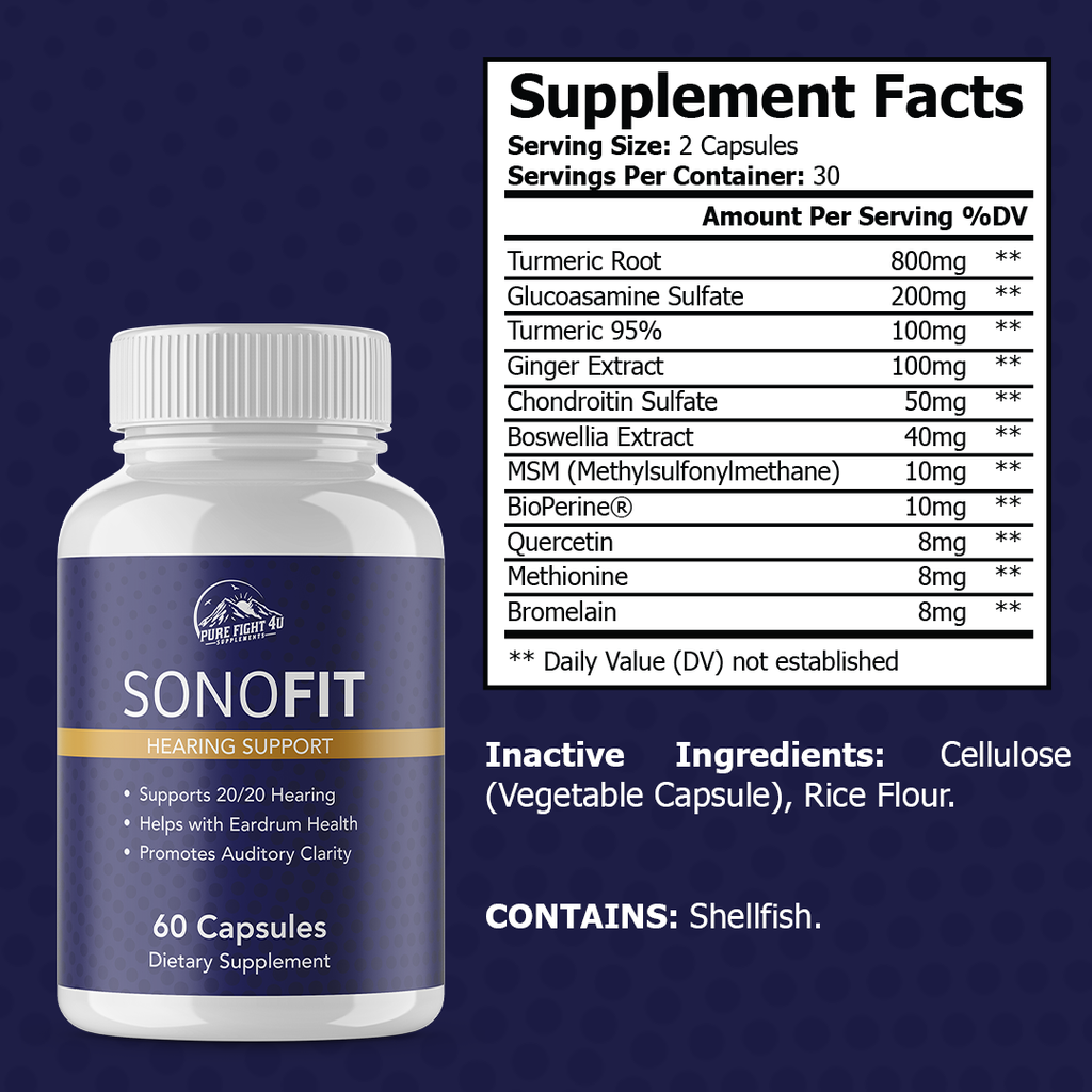 Sonofit 5 Bottles 300 Capsules – purefight4u