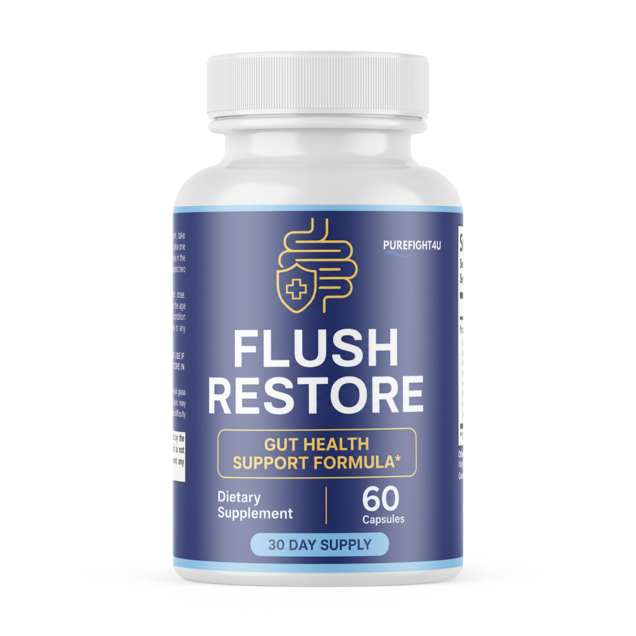 Flush Restore Gut Health Support Formula Supplement | 60 Capsules