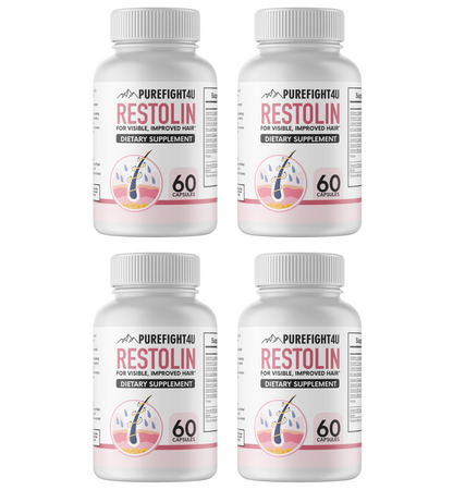 Restolin Hair Skin and Nails Supplement 4 Bottles 240 Capsules
