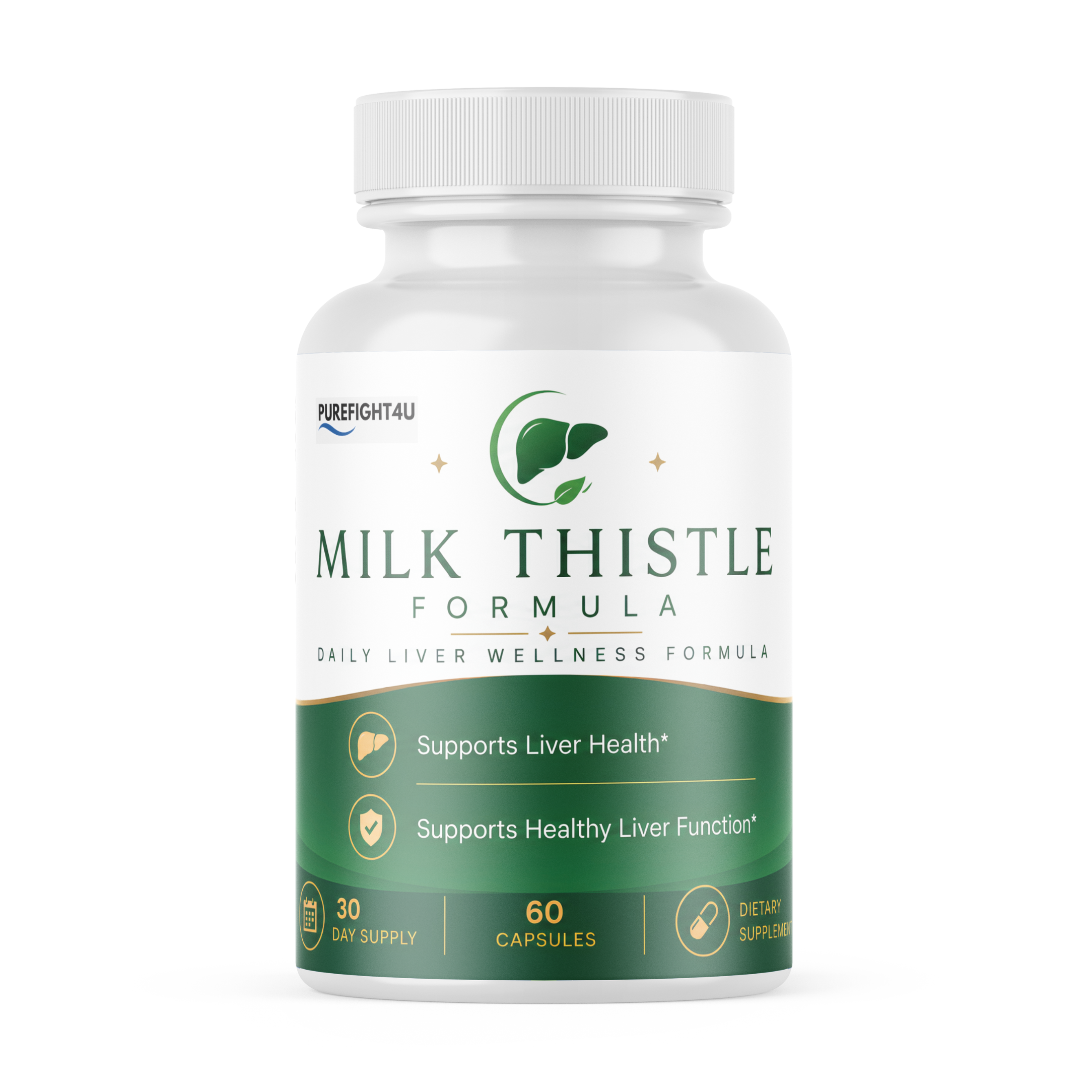 Milk Thistle, Daily Liver Wellness Support Supplement | 60 Capsules