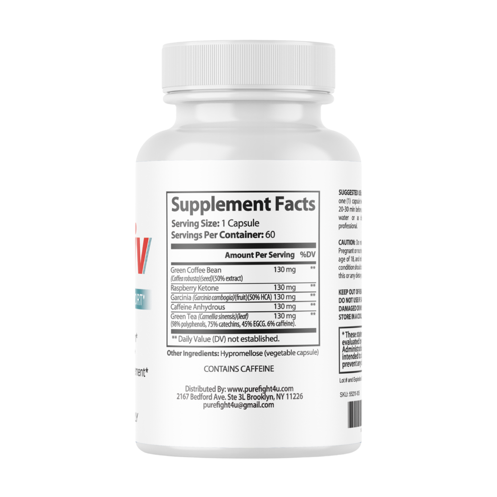 SilActiv Healthy Weight Support | Energy & Digestive Wellness Formula | 60 Capsules - 10 Bottles