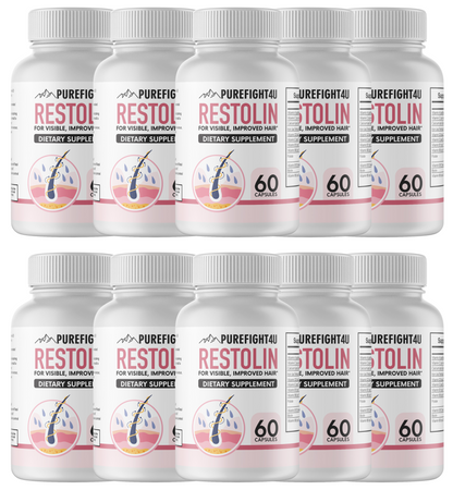Restolin Hair Skin and Nails Supplement 10 Bottles 600 Capsules