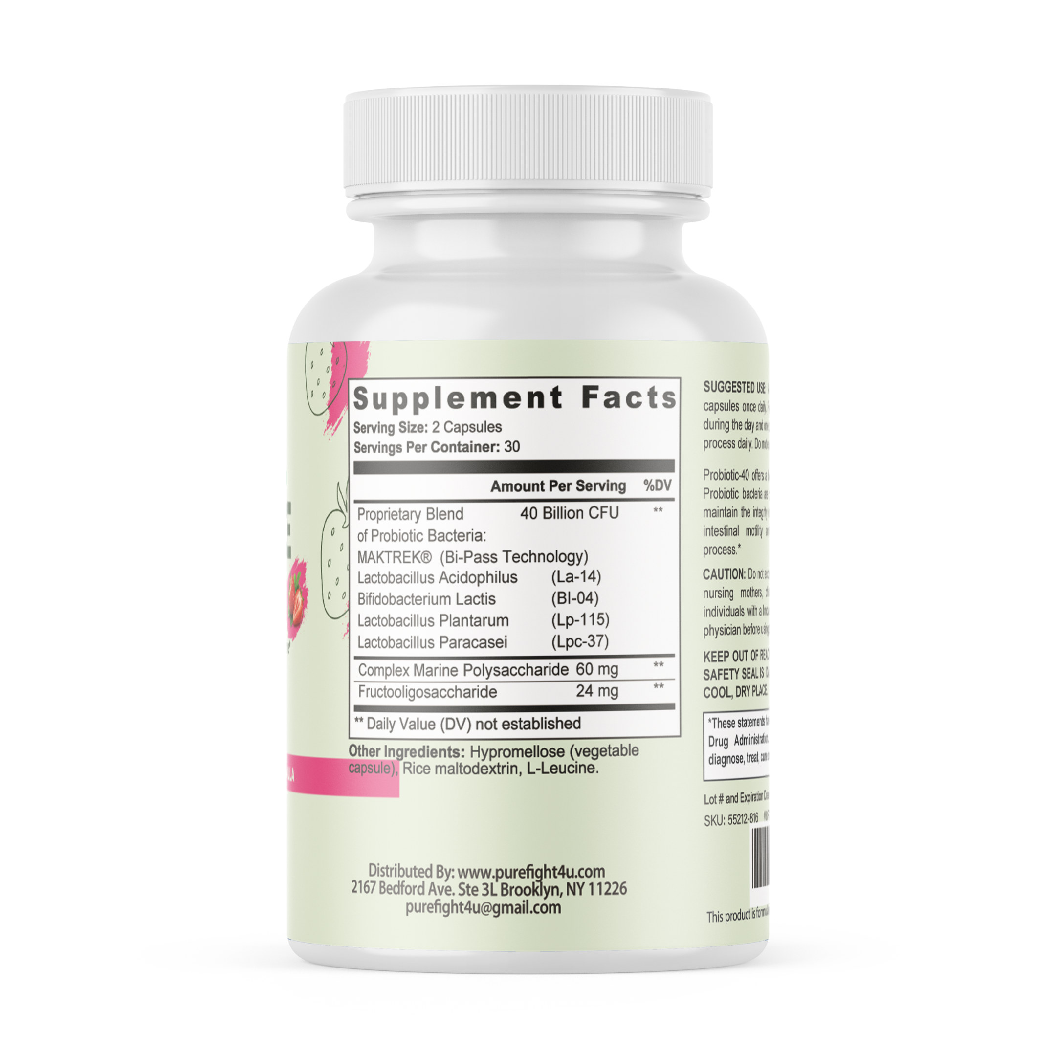 Oral Defence Probiotic Capsules, Oral Health Support Supplement - 60 Capsules