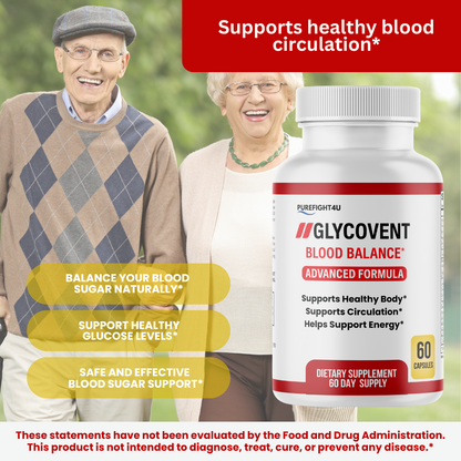 GlycoVent Blood Sugar Support Supplement 60 Capsules