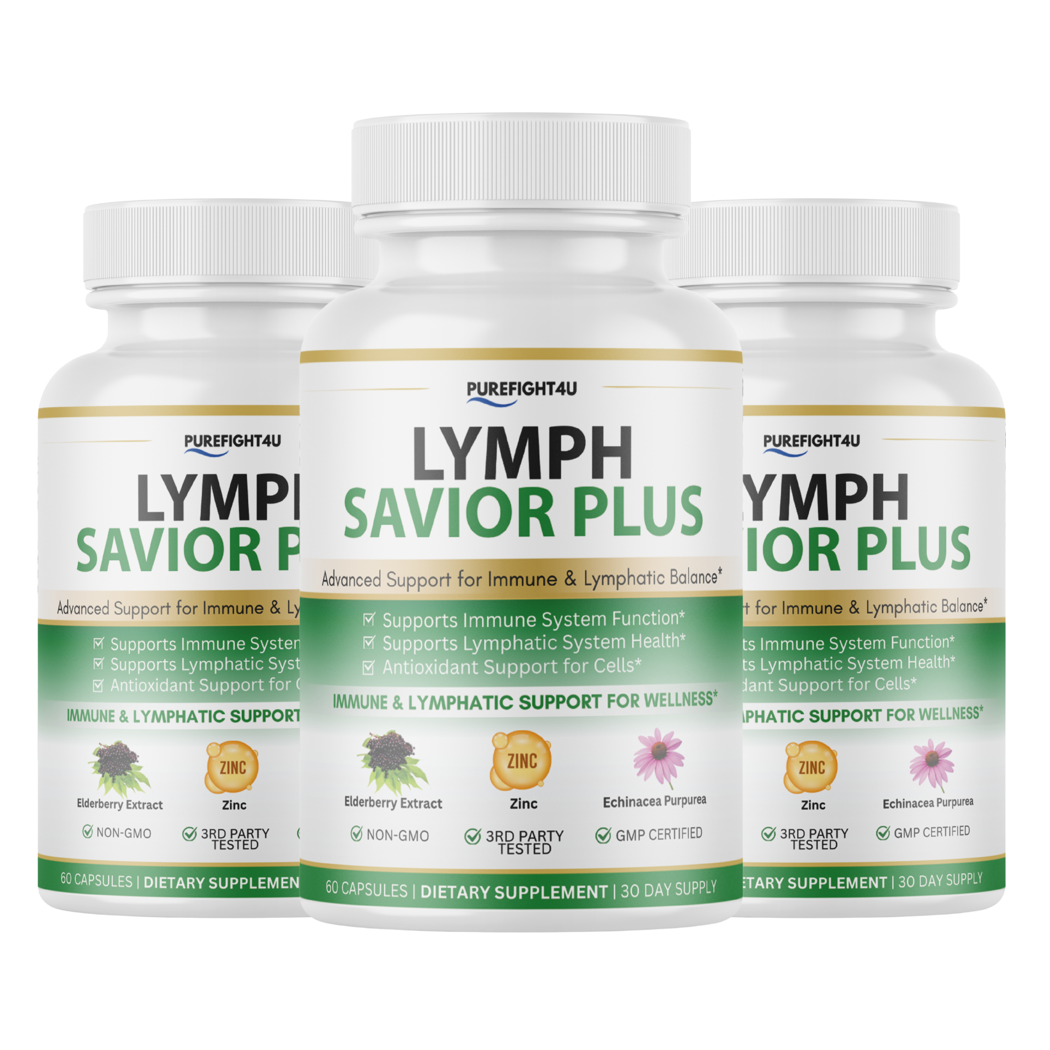 Lymph Savior Plus Immune & Lymphatic Support Supplement - 60 Capsules