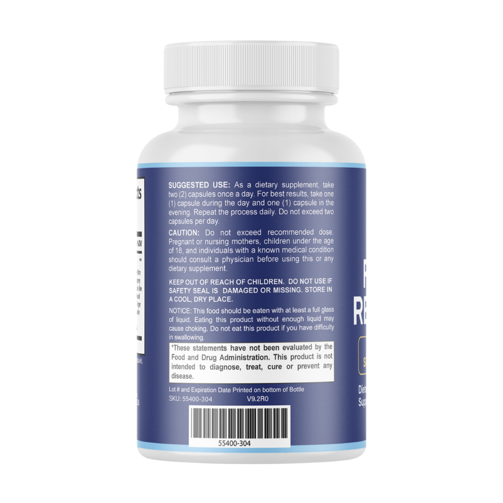 Flush Restore Gut Health Support Formula Supplement | 60 Capsules