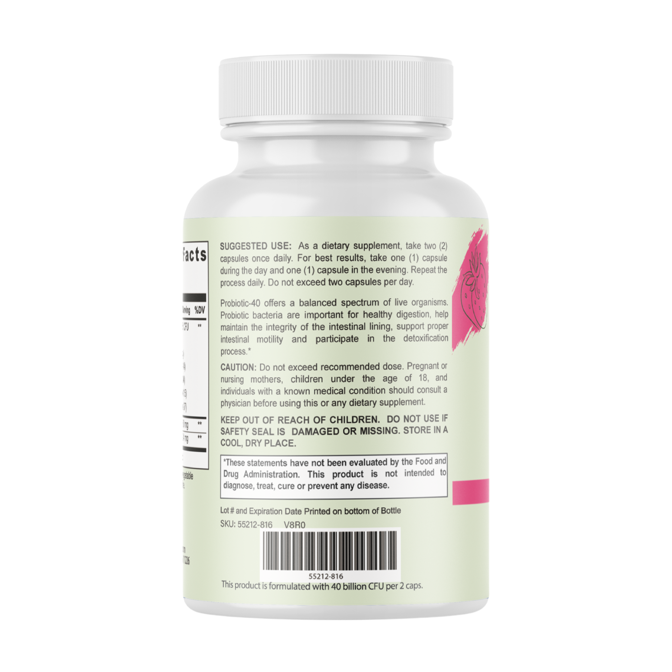 Oral Defence Probiotic Capsules, Oral Health Support Supplement - 60 Capsules