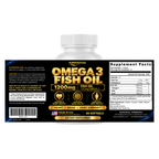 PUREFIGHT4U Omega 3 Fish Oil 1200 mg, 720 mg Omega-3, EPA 432 mg & DHA 288 mg, 60 Softgels