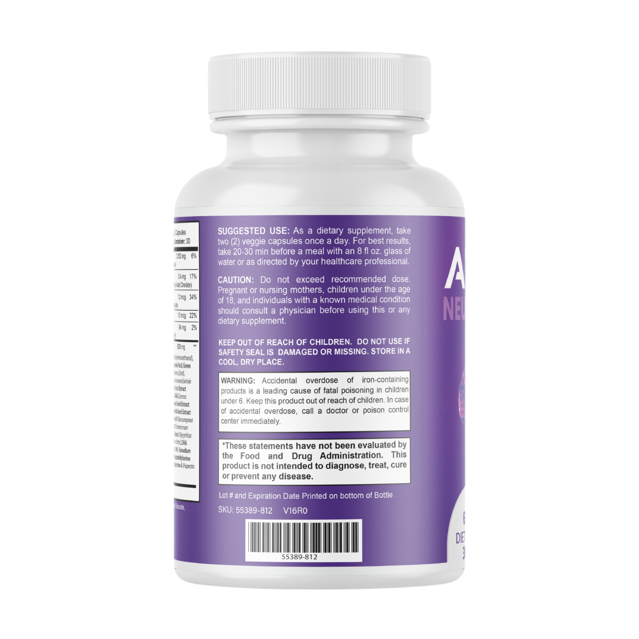 Apex Neuro Elite Focus & Clarity Support Supplement  | 60 Capsules