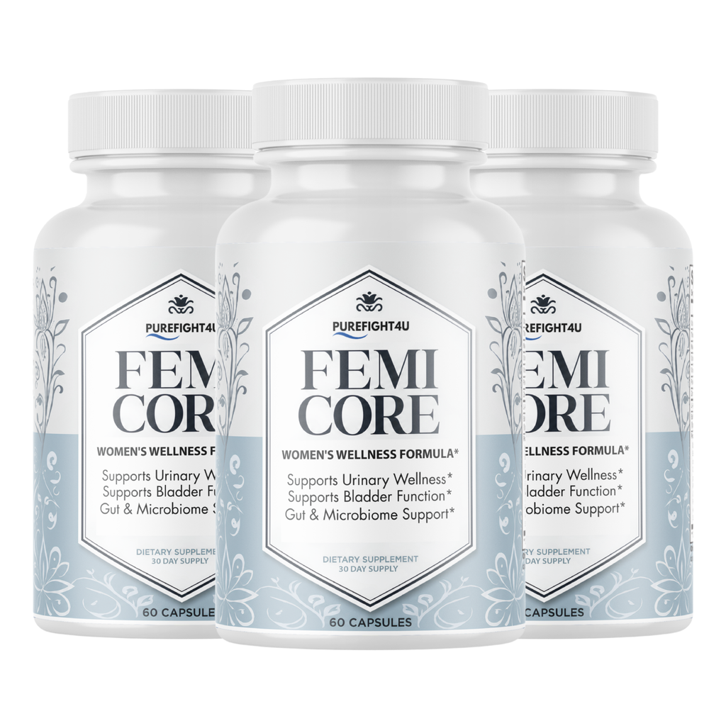 FemiCore Women's Daily Wellness Formula Supplement - 60 Capsules | 3 Bottles