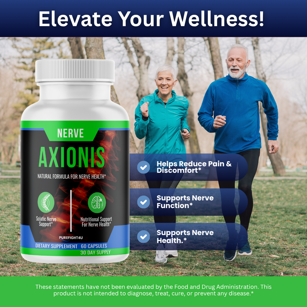 Axionis Advanced Nerve Support Formula Supplement | 60 Capsules