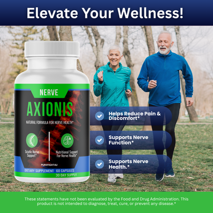 Axionis Advanced Nerve Support Formula Supplement | 60 Capsules