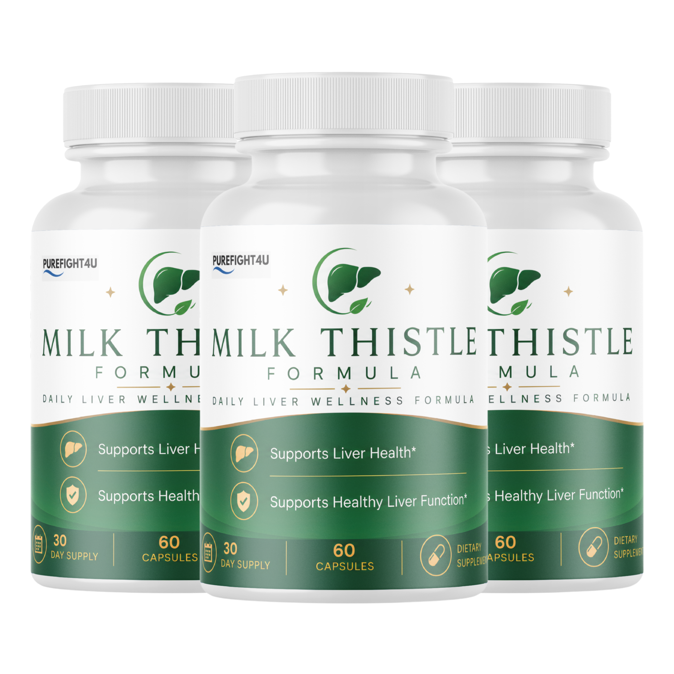 Milk Thistle, Daily Liver Wellness Support Supplement | 60 Capsules