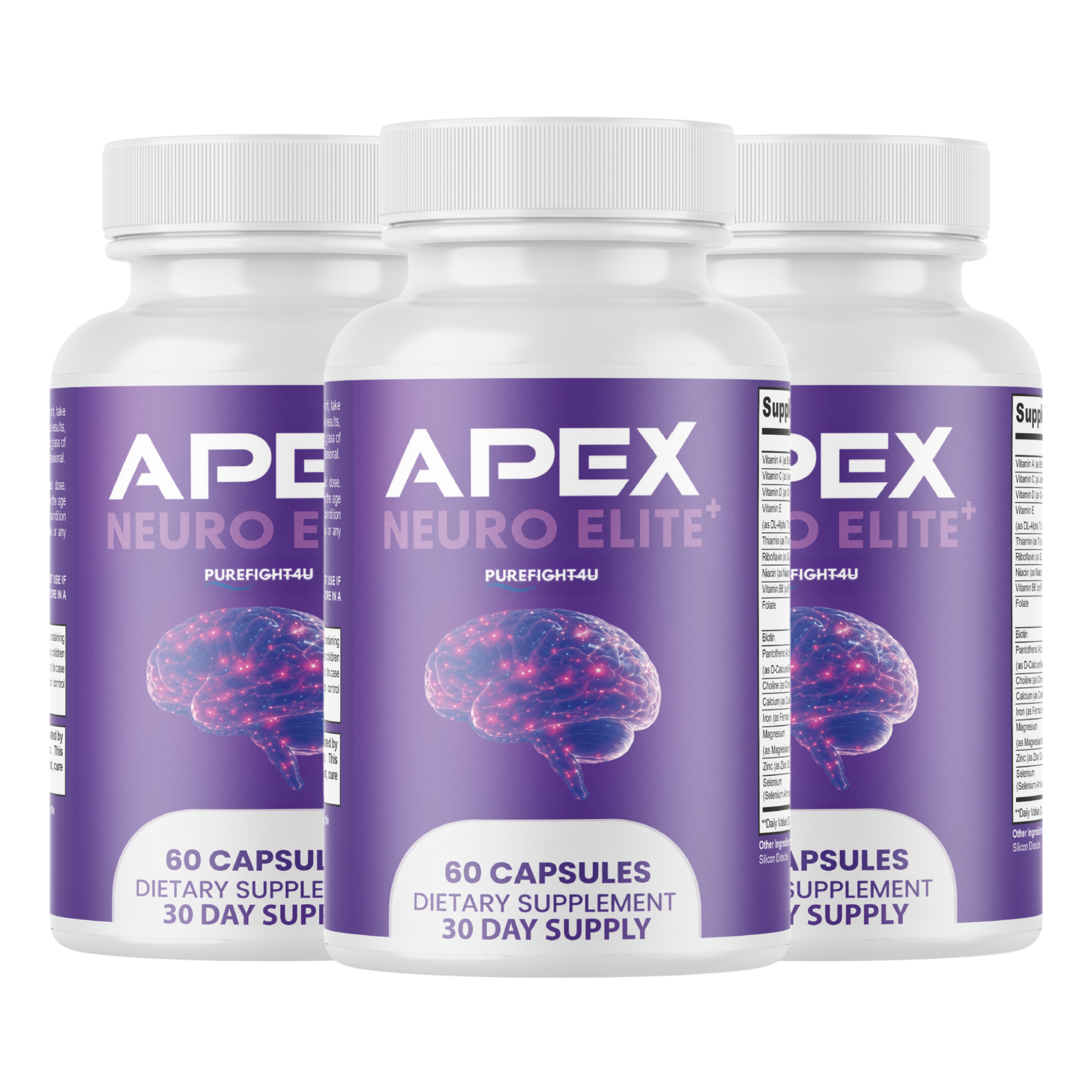 Apex Neuro Elite Focus & Clarity Support Supplement  | 60 Capsules