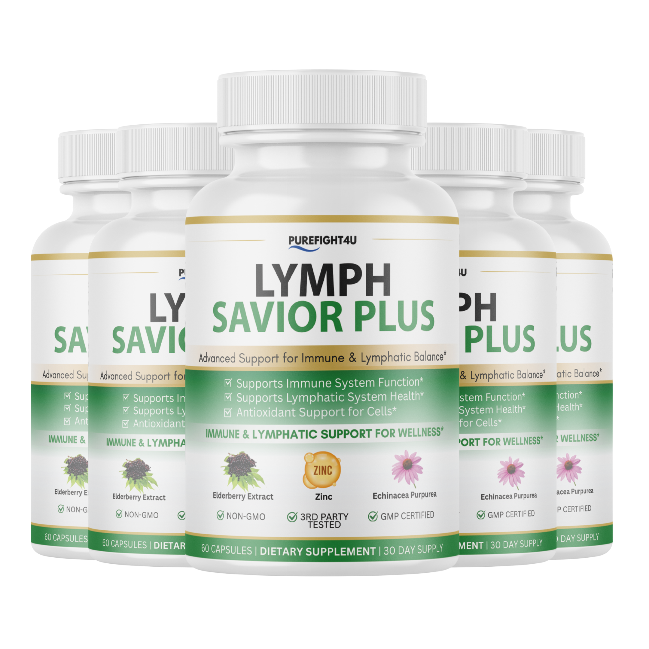 Lymph Savior Plus Immune & Lymphatic Support Supplement - 60 Capsules