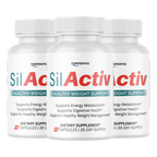 SilActiv Healthy Weight Support | Energy & Digestive Wellness Formula | 60 Capsules - 3 Bottle