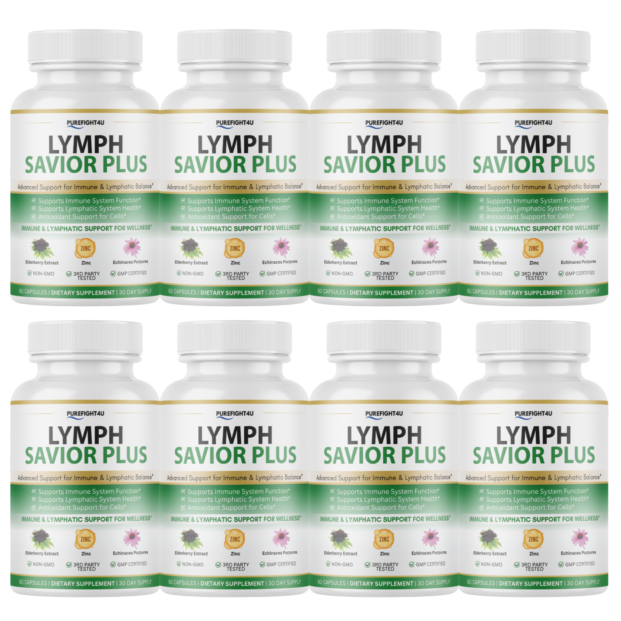 Lymph Savior Plus Immune & Lymphatic Support Supplement - 60 Capsules